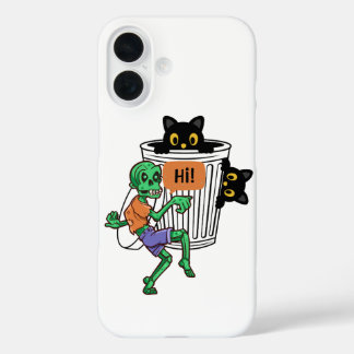 Scaredy Cat Halloween iPhone 16 Case