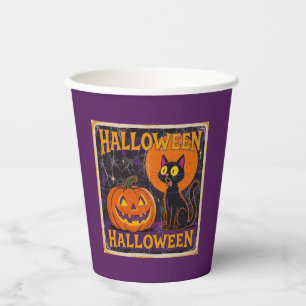 "Scaredy Cat" Replica Circa 1950's Paper Cups