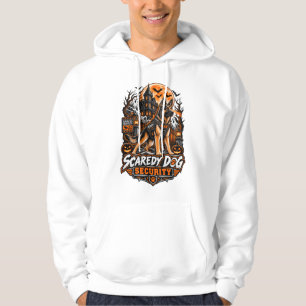 Scaredy Dog Security German Shepherd Halloween K9 Hoodie