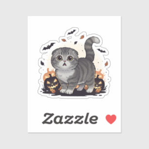 Scaredy Fold – Cute Scottish Fold Halloween