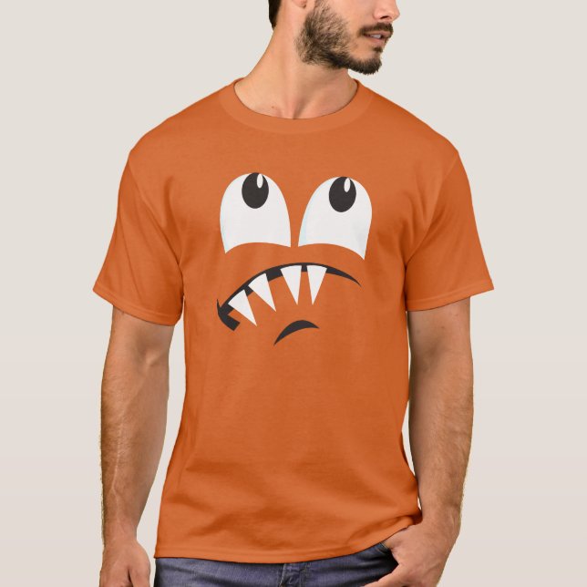 SCAREDY MONSTER FACE COSTUME T-Shirt (Front)