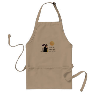 Scarey witch before coffee apron