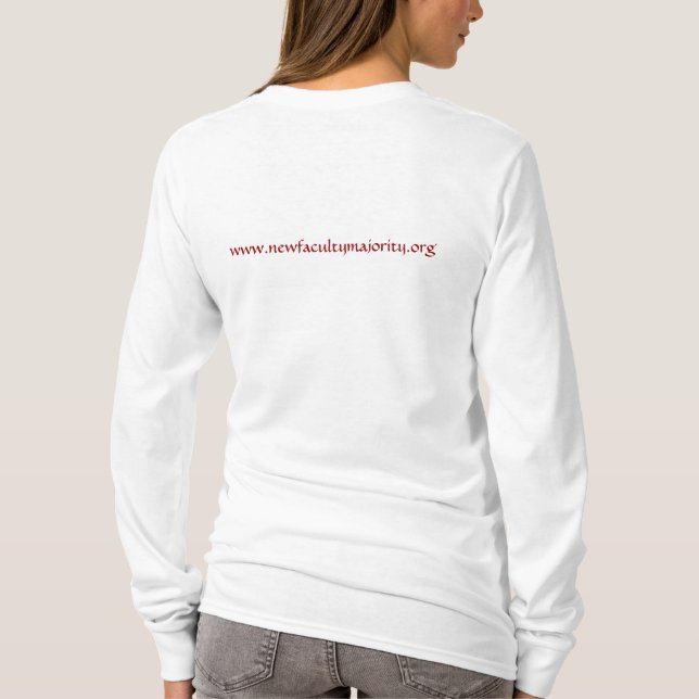 Scarlet Adjunct with NFM URL on back T-Shirt (Back)