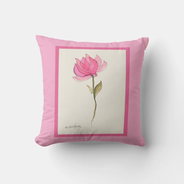 Scarlet Bloom Cushion (Front)