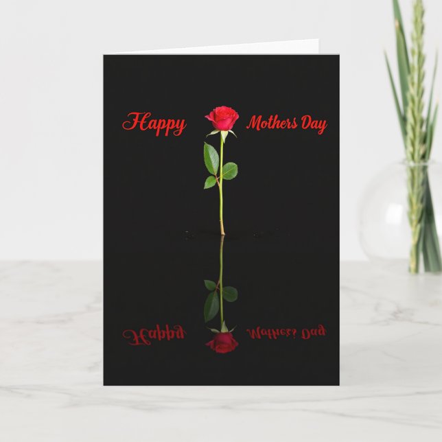 Scarlet Bloom Mothers Day Card (Front)
