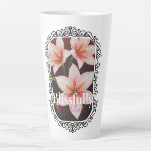Scarlet Blossom Latte Mug