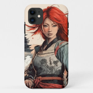 Scarlet Blossom Samurai Case-Mate iPhone Case
