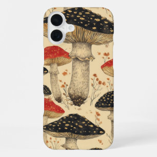 Scarlet Cap Mushroom Meadow - IPhone 16 Case