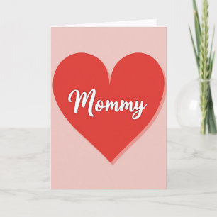 Scarlet Heart Mummy Love Card