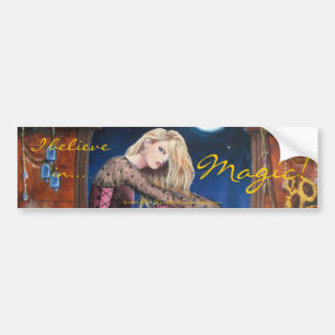 scarlet, I believe in..., Magic!  By Lori Karels Bumper Sticker