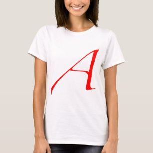 Scarlet letter A (for Atheist) T-Shirt