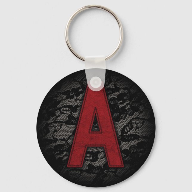 Scarlet Letter A Key Ring (Front)