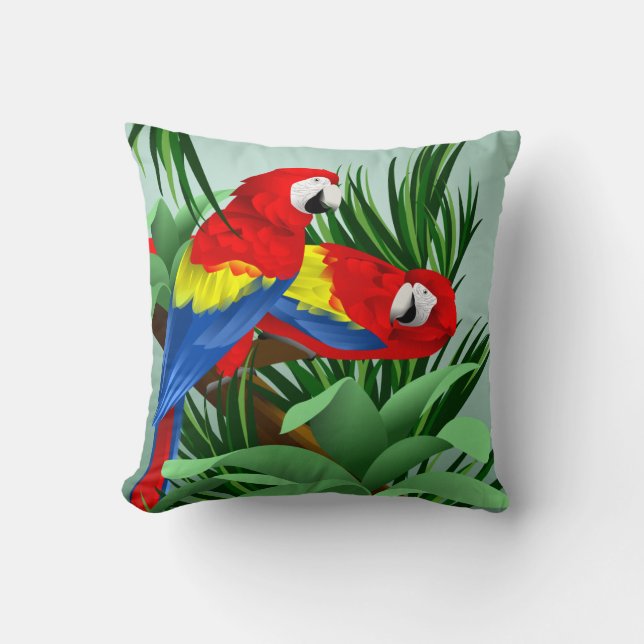 Scarlet Macaw Art Cushion (Front)