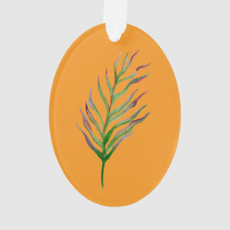 Scarlet Macaw – Expressive Watercolor Bird Art Ornament