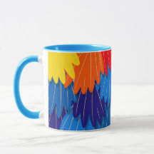 Scarlet Macaw Parrot Feather Pattern
