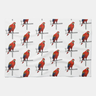 Scarlet Macaw Tea Towel