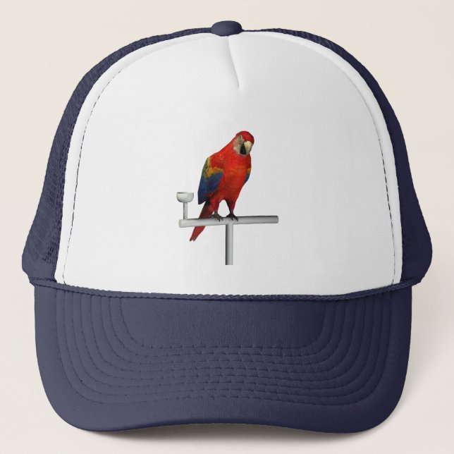Scarlet Macaw Trucker Hat (Front)