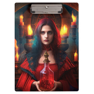Scarlet Mystic Witch Clipboard