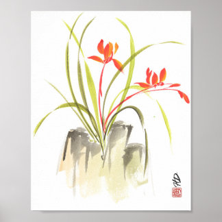 Scarlet Orchid Dance Poster