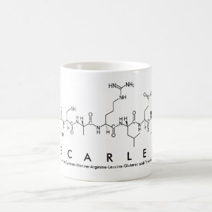 Scarlet peptide name mug