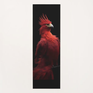 Scarlet Phoenix Sits Proudly Yoga Mat