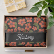 Scarlet Pimpernel Watercolor Name