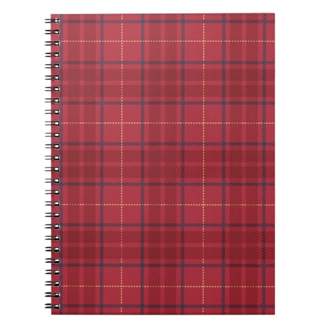 Scarlet Plaid Notebook (Front)