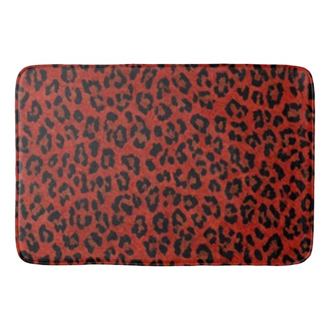 Scarlet Prowl Bath Mat (Front)
