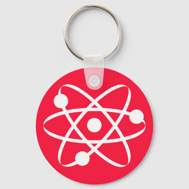 Scarlet Red; Atom Key Ring (Front)