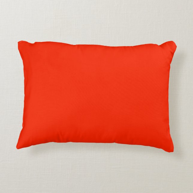 Scarlet Red Decorative Cushion (Back)