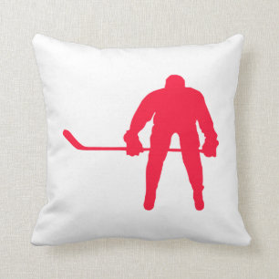 Scarlet Red Hockey Cushion