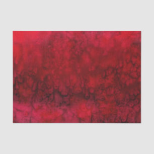 'Scarlet' Red Silk Abstract Tissue Paper