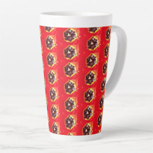 Scarlet Red Tulip Latte Mug