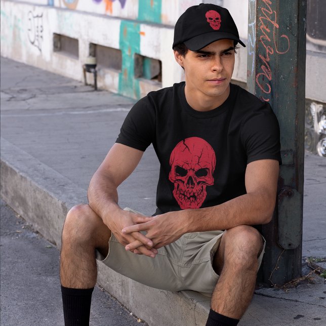 Scarlet Skull: Anatomical Horror Tri-Blend Shirt (Creator Uploaded)