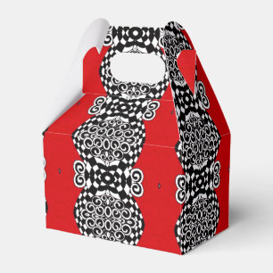 Scarlet Stripe Favour Box