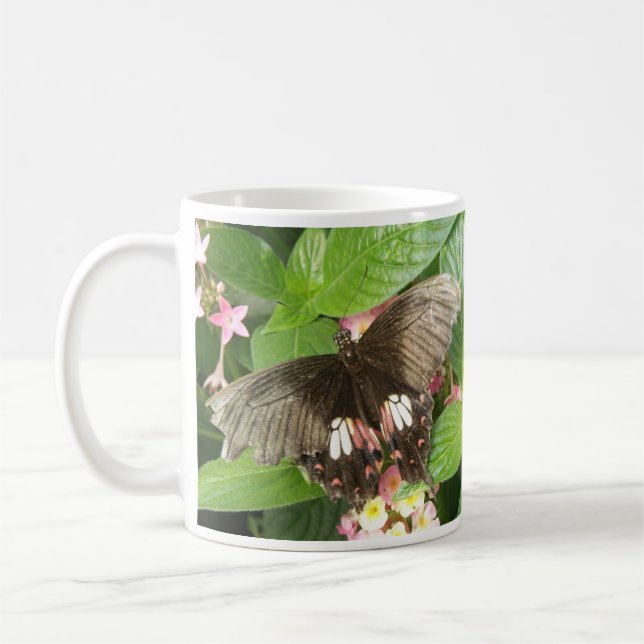 Scarlet Swallowtail Butterfly Macro Mug (Left)