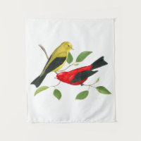 Scarlet Tanagers Bird Art