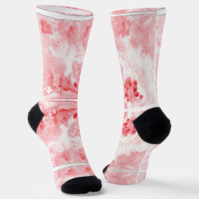Scarlet Whispers Socks (Angled)