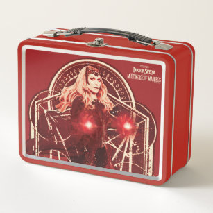 Scarlet Witch Mystic Art Nouveau Graphic Metal Lunch Box
