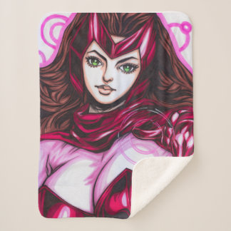 Scarlet Witch ~ Wanda Maximoff Sherpa Blanket