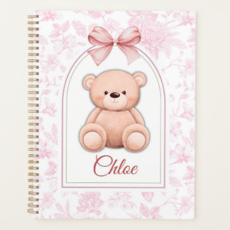 Scarlett | Custom Pink Teddy Bear Nursery Design Planner