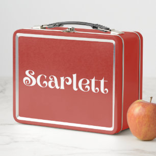 Scarlett Metal Lunch Box