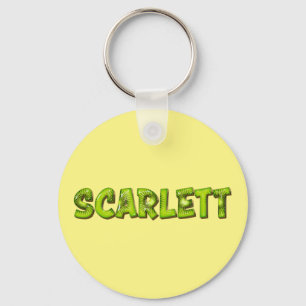 Scarlett Name Kiwi Design Keychain