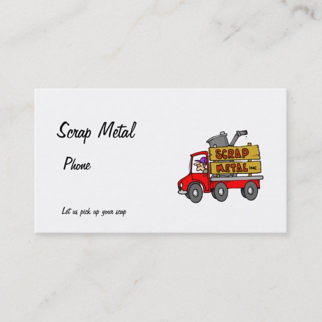 Scarp Metal Business Card (Front)