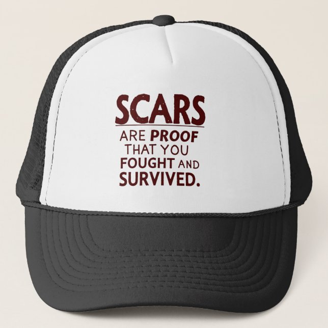 Scars of Survival Trucker Hat (Front)