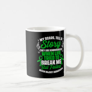 Scars Tell Story Traumatic Brain Injury Support Tb Coffee Mug