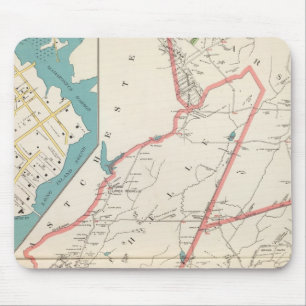 Scarsdale, New Rochelle, Mamaroneck towns Mouse Pad