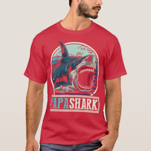 Scary Animal Whale Family Dad Fathers Day Gift Pap T-Shirt