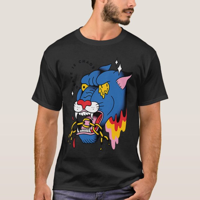Scary asian japanese dragon T-Shirt (Front)