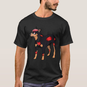 Scary Australian Cattle Dog Red Blue Heeler Zombie T-Shirt